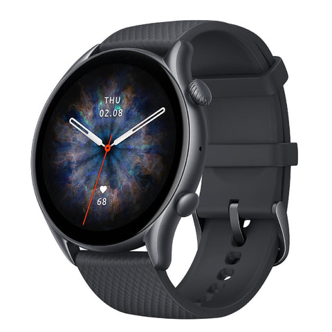 GETIT.QA- Qatar’s Best Online Shopping Website offers AMAZFIT GTR 3 PRO A2040-GTR-3-PRO-INFINITE-BLACK(SMART WATCH FOR ANDROID IPHONE WITH BLUETOOTH CALL ALEXA GPS WIFI, MEN'S FITNESS TRACKER 150 SPORTS MODES, 1.45”AMOLED DISPLAY, BLOOD OXYGEN HEART RATE TRACKING) at the lowest price in Qatar. Free Shipping & COD Available!