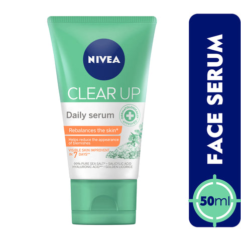 GETIT.QA- Qatar’s Best Online Shopping Website offers NIVEA FACE SERUM CLEAR UP SEA SALT 50 ML at the lowest price in Qatar. Free Shipping & COD Available!