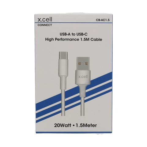 GETIT.QA- Qatar’s Best Online Shopping Website offers X.CELL TYPE C-USB CABLE CB-AC1.5 WHITE at the lowest price in Qatar. Free Shipping & COD Available!