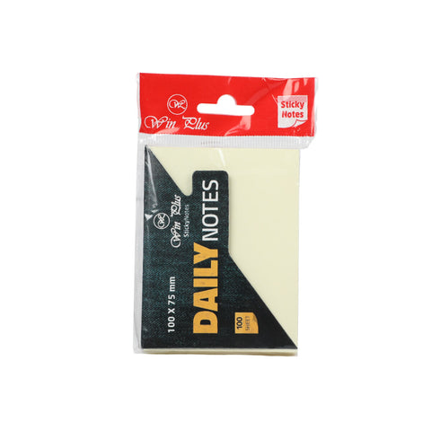 GETIT.QA- Qatar’s Best Online Shopping Website offers WIN PLUS STICKY NOTES, SB8576, 100X75, 100PCS at the lowest price in Qatar. Free Shipping & COD Available!