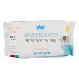 Voi Baby Wet Wipes 99% Water 56 pcs