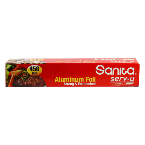 GETIT.QA- Qatar’s Best Online Shopping Website offers SANITA ALUMINUM FOIL STRONG & ECONOMICAL 450MM 1PC at the lowest price in Qatar. Free Shipping & COD Available!