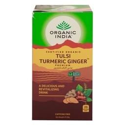 Organic India Tulsi Turmeric Ginger Tea Organic 25 Bags 47.5 g