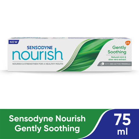 GETIT.QA- Qatar’s Best Online Shopping Website offers SENSODYNE NOURISH GENTLY SOOTHING TOOTHPASTE 75 ML at the lowest price in Qatar. Free Shipping & COD Available!