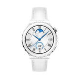 GETIT.QA- Qatar’s Best Online Shopping Website offers HUAWEI GT3 PRO FRIGGA SILVER BEZEL WITH WHITE LEATHER STRAP (HUW-GT3PRO-FRIGGA-SLV) at the lowest price in Qatar. Free Shipping & COD Available!