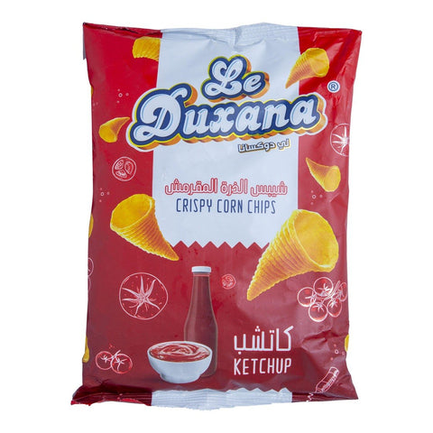 GETIT.QA- Qatar’s Best Online Shopping Website offers LE DUXANA KETCHUP CRISPY CORN CHIPS 180 G at the lowest price in Qatar. Free Shipping & COD Available!