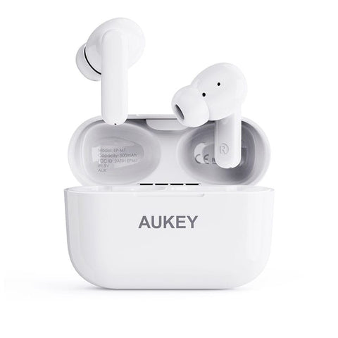 GETIT.QA- Qatar’s Best Online Shopping Website offers AUKEY TRUE WIRELESS EARBUDS EP-M1 WHITE at the lowest price in Qatar. Free Shipping & COD Available!