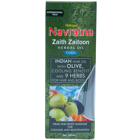 GETIT.QA- Qatar’s Best Online Shopping Website offers HIMANI NAVRATNA ZAITH ZAITOON COOL HERBAL OIL 200 ML at the lowest price in Qatar. Free Shipping & COD Available!