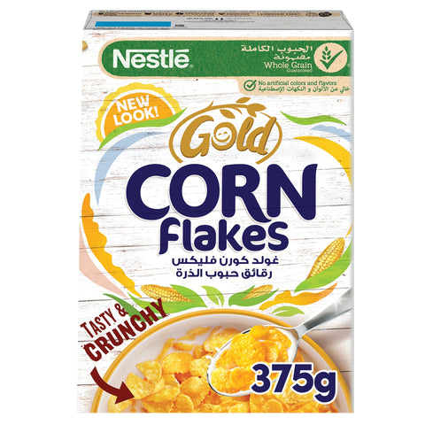 GETIT.QA- Qatar’s Best Online Shopping Website offers Nestle Gold Corn Flakes Breakfast Cereal 375 g at the lowest price in Qatar. Free Shipping & COD Available!
