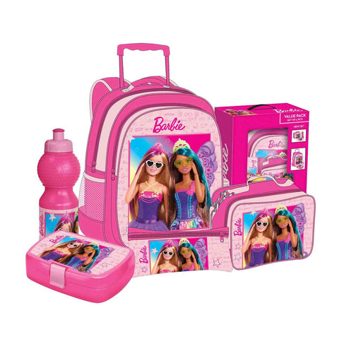 GETIT.QA- Qatar’s Best Online Shopping Website offers BARBIE 5IN1 TROLLEY, 16", FK21208 at the lowest price in Qatar. Free Shipping & COD Available!