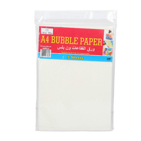 GETIT.QA- Qatar’s Best Online Shopping Website offers WIN PLUS BUBBLE PAPER A4, EX-428, 5SHEETS at the lowest price in Qatar. Free Shipping & COD Available!