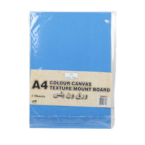 GETIT.QA- Qatar’s Best Online Shopping Website offers WIN PLUS COLOUR CANVAS TEXTURE MOUNT BOARD A4, EX430, 5SHEETS at the lowest price in Qatar. Free Shipping & COD Available!