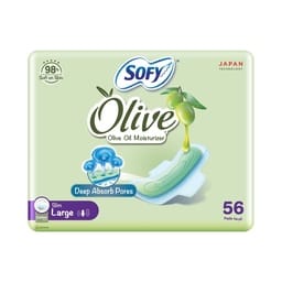 Sofy Olive Slim Large Sanitary Napkin 56 pcs