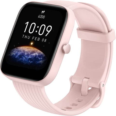 GETIT.QA- Qatar’s Best Online Shopping Website offers AMAZFIT BIP 3 (A2172-BIP-3-PINK) SMART WATCH FOR ANDROID IPHONE, HEALTH FITNESS TRACKER WITH 1.69" LARGE DISPLAY,14-DAY BATTERY LIFE, 60+ SPORTS MODES, BLOOD OXYGEN HEART RATE MONITOR, 5 ATM WATER-RESISTANT (PINK) at the lowest price in Qatar. Free Shipping & COD Available!