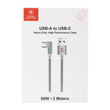 GETIT.QA- Qatar’s Best Online Shopping Website offers SWISS MILITARY USB TO TYPE-C CABLE AC60 2METER WHITE at the lowest price in Qatar. Free Shipping & COD Available!