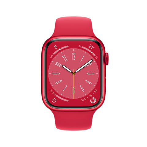 GETIT.QA- Qatar’s Best Online Shopping Website offers APPLE WATCH SERIES 8 GPS, ALUMINIUM CASE WITH (PRODUCT) RED SPORT BAND,41 MM,MNP73AE at the lowest price in Qatar. Free Shipping & COD Available!