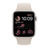 GETIT.QA- Qatar’s Best Online Shopping Website offers APPLE WATCH SE GPS STARLIGHT ALUMINIUM CASE WITH STARLIGHT SPORT BAND-- 40 MM-- MNJP3AE at the lowest price in Qatar. Free Shipping & COD Available!