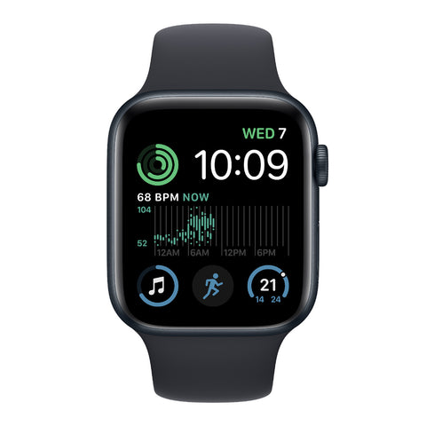 GETIT.QA- Qatar’s Best Online Shopping Website offers APPLE WATCH SE GPS MIDNIGHT ALUMINIUM CASE WITH MIDNIGHT SPORT BAND-- 44 MM-- MNK03AE at the lowest price in Qatar. Free Shipping & COD Available!