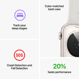 GETIT.QA- Qatar’s Best Online Shopping Website offers APPLE WATCH SE GPS SILVER ALUMINIUM CASE WITH WHITE SPORT BAND-- 44 MM-- MNK23AE at the lowest price in Qatar. Free Shipping & COD Available!