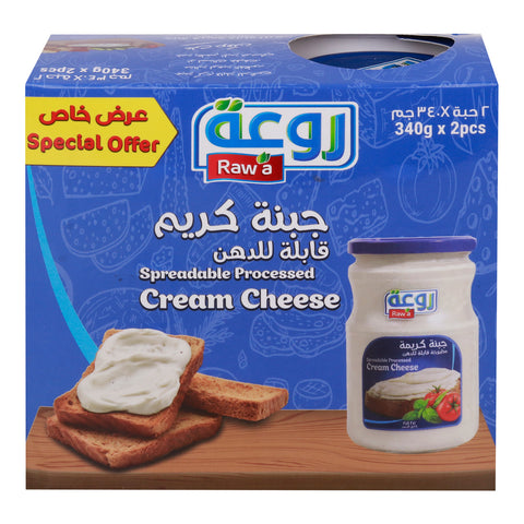 Rawa Spreadable Processed Cream Cheese Value Pack 2 x 340 g