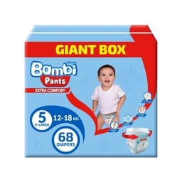Sanita Bambi Diaper Pants Box Size 5 X-Large 12 - 18kg 68 pcs