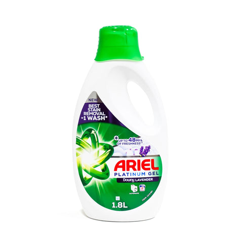 Ariel Platinum Gel Downy Lavender Liquid Detergent 1.8 Litres
