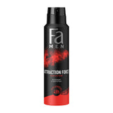 GETIT.QA- Qatar’s Best Online Shopping Website offers FA ATTRACTION FORCE DEODORANT SPRAY FOR MEN 200 ML at the lowest price in Qatar. Free Shipping & COD Available!