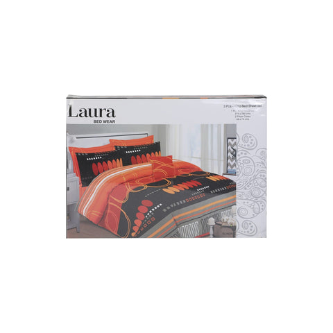 Laura Bed Sheet King 3pcs Set 274x260cm