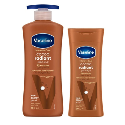 Vaseline Intensive Care Cocoa Radiant Body Lotion 400 ml + 200 ml