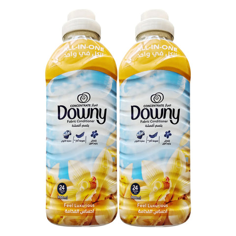 GETIT.QA- Qatar’s Best Online Shopping Website offers DOWNY FABRIC SOFTENER CONCENTRATE FEEL LUXURY 2 X 900 ML at the lowest price in Qatar. Free Shipping & COD Available!