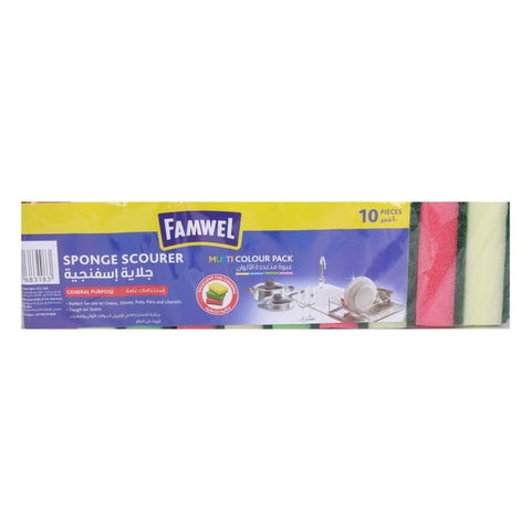 Famwel Sponge Scourer 10 pcs