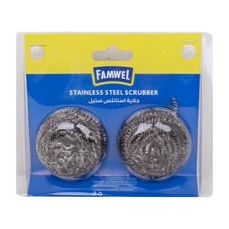 Famwel Stainless Steel Scrubber 2 pcs