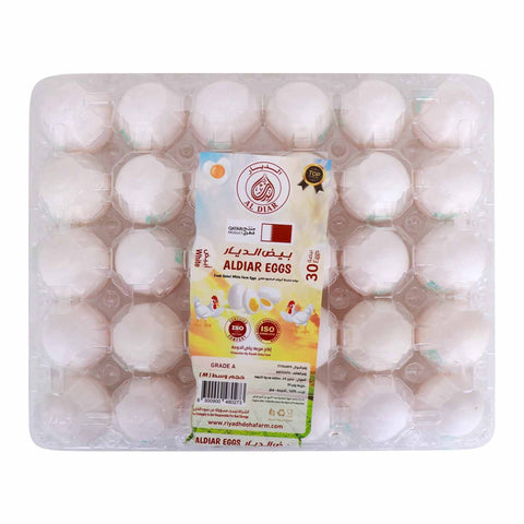 Al Diar White Eggs Medium 30 pcs