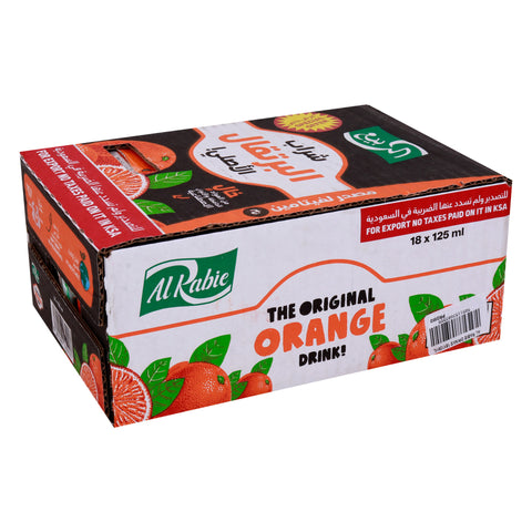 Al Rabie The Original Orange Drink Value Pack 18 x 125 ml