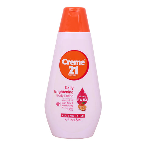 Creme 21 Daily Brightening Body Lotion with Vitamin E & B3 400 ml