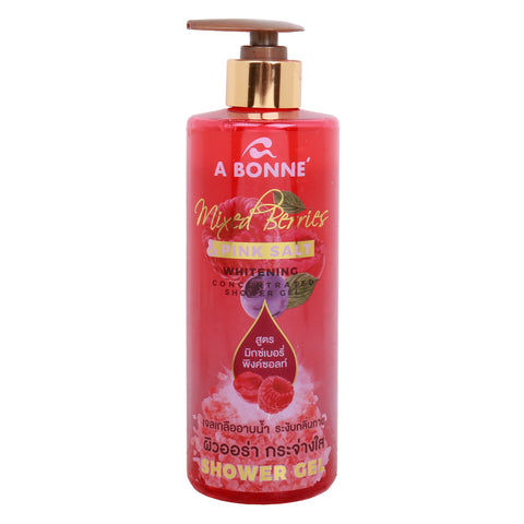 GETIT.QA- Qatar’s Best Online Shopping Website offers A Bonne Mixed Berries & Pink Salt Whitening Concentrated Shower Gel 450 ml at the lowest price in Qatar. Free Shipping & COD Available!