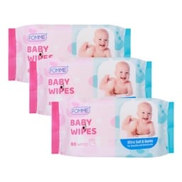 Fomme Baby Wipes 3 x 80 pcs