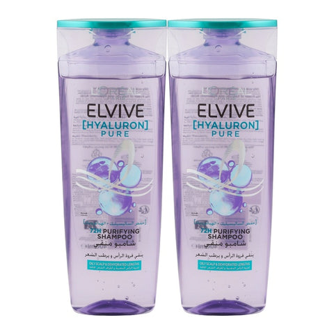 L'Oreal Paris Elvive Shampoo Hyaluron Pure Value Pack 2 x 400 ml