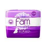 GETIT.QA- Qatar’s Best Online Shopping Website offers FAM NATURAL COTTON FEEL EXTRA THIN WINGS SUPER SANITARY 8 PCS at the lowest price in Qatar. Free Shipping & COD Available!