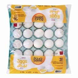 Sahha White Eggs Medium 30 pcs