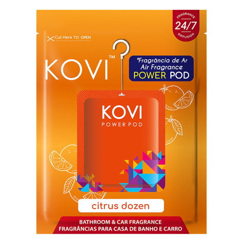 Kovi Power Pod Citrus Dozen Bathroom & Car Fragrance 10 g