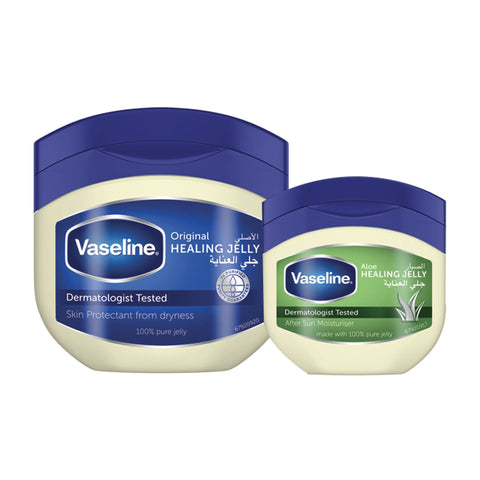 Vaseline Original Healing Jelly 250 ml + Aloe Healing Jelly 100 ml