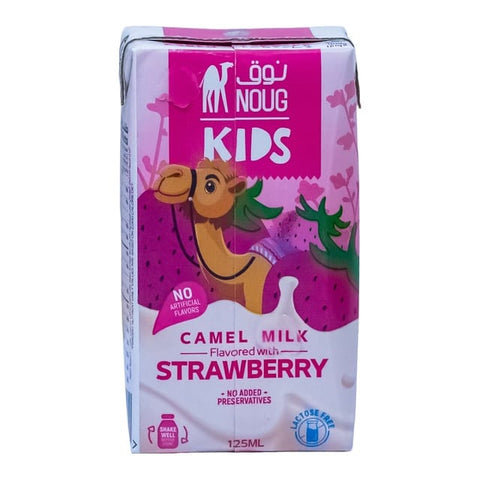 Noug Kids Camel Milk Flavored with Strawberry 125 ml