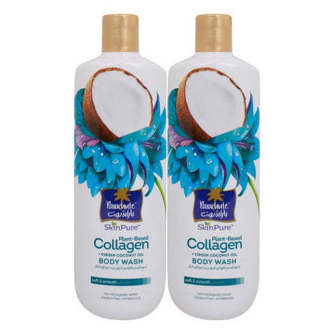 Parachute Body Wash Collagen Virgin Coconut Oil 2 x 400 ml