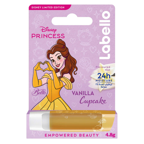 Labello Disney Princess Belle Lip Balm for Kids Vanilla Cupcake Flavor 4.8 g