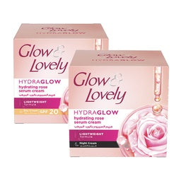 Glow & Lovely Hydra Glow Day Face Cream SPF20 50 g + Night Cream 50 g