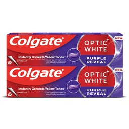 Colgate Optic White Purple Reveal Toothpaste 2 x 75 ml