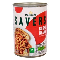 Morrisons Savers Baked Beans in Tomato Sauce 410 g