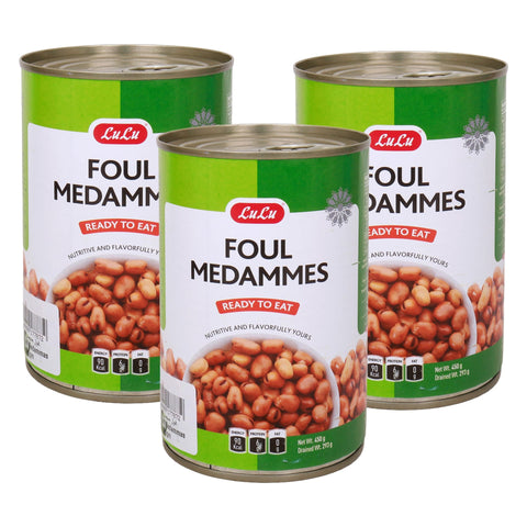 LuLu Ready To Eat Foul Medammes 3 x 450 g