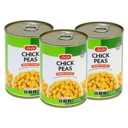 LuLu Ready To Eat Chick Peas 3 x 400 g